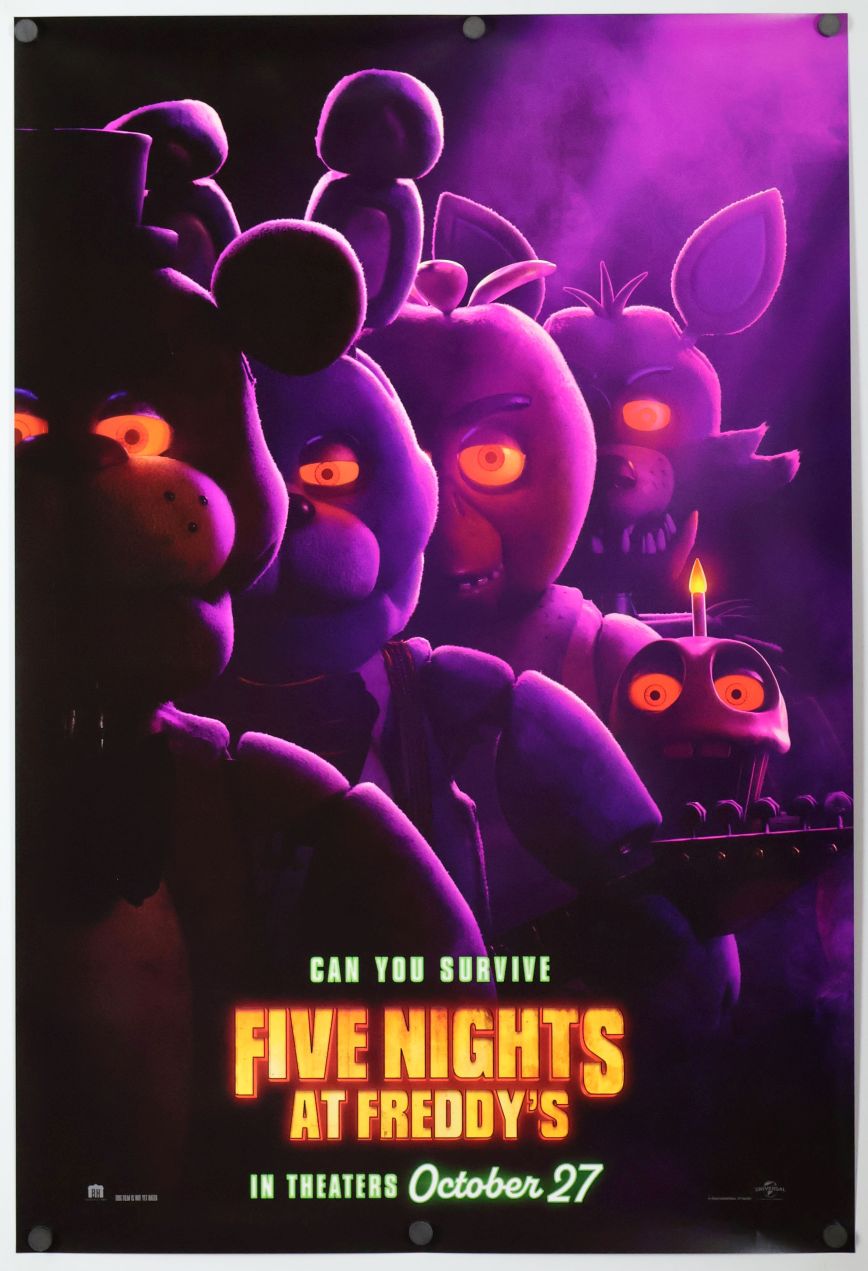 Five Nights at Freddy's (2023) original theatrical movie poster - Advance