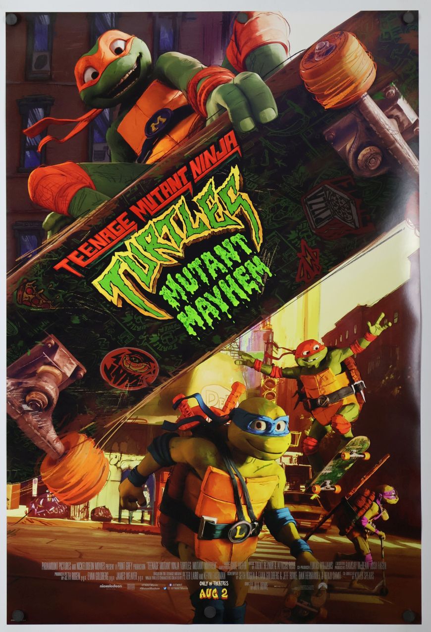 Teenage Mutant Ninja Turtles: Mutant Mayhem (2023) original theatrical movie poster - Final