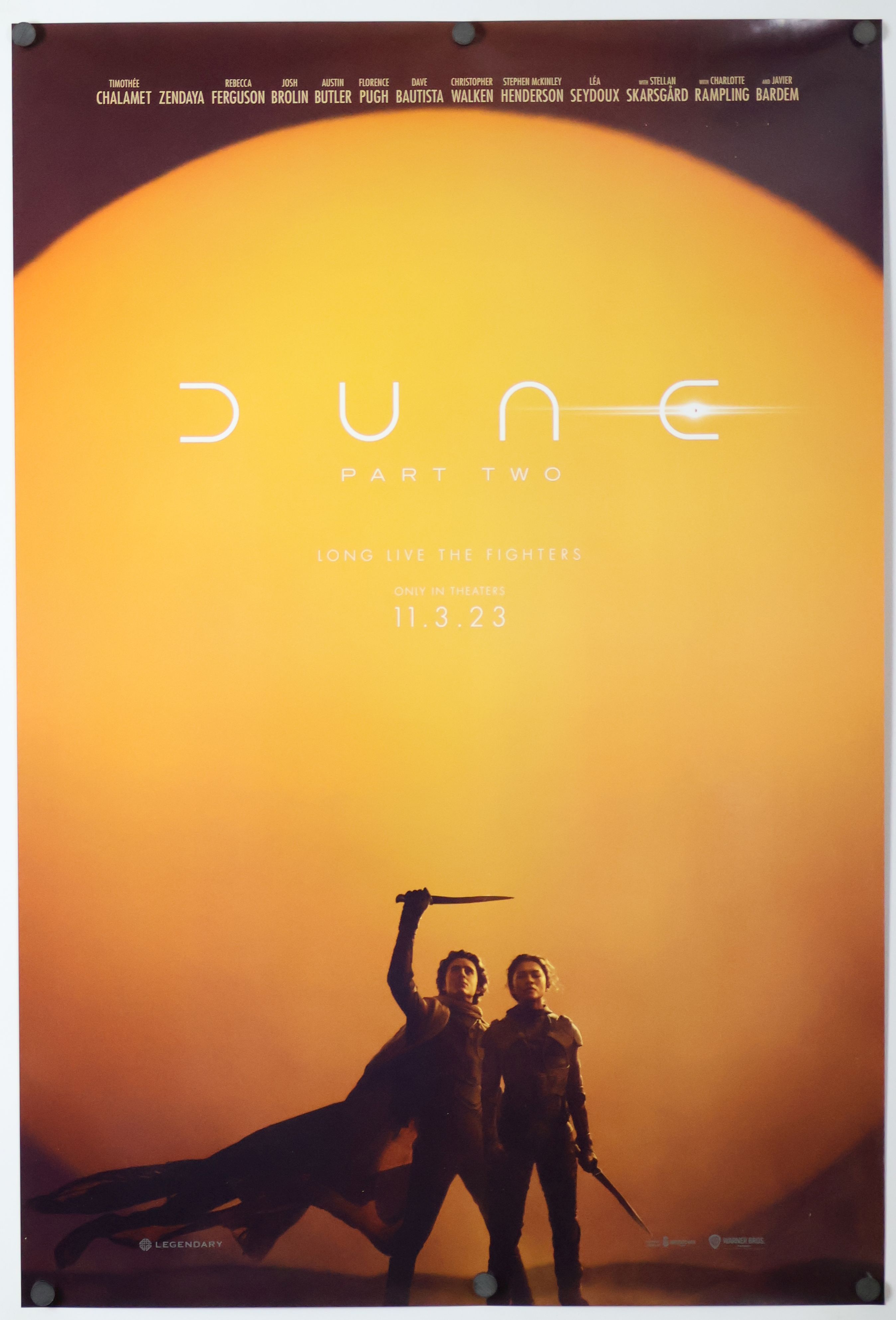 Dune: Part Two (2023) original theatrical movie poster - Advance