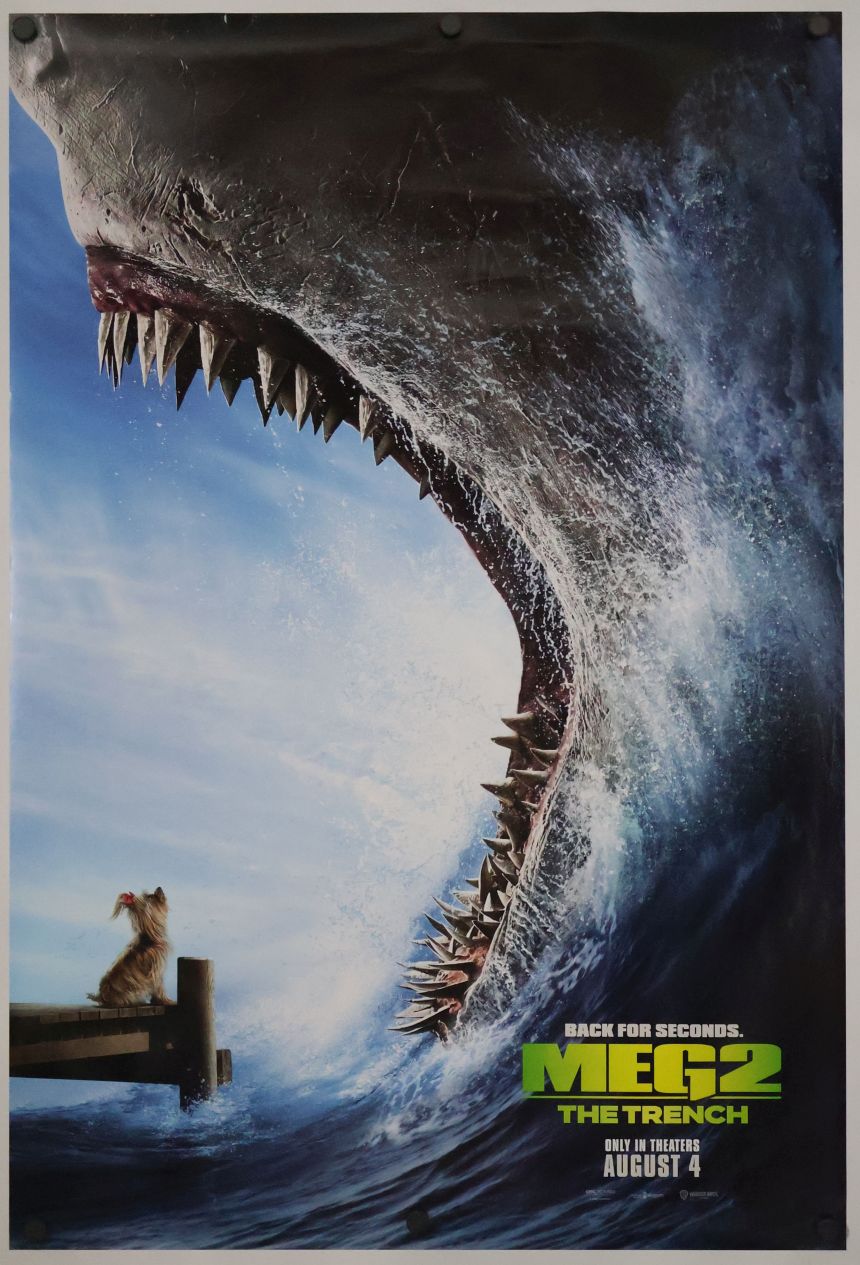 The Meg 2: The Trench (2023) original theatrical movie poster - Advance