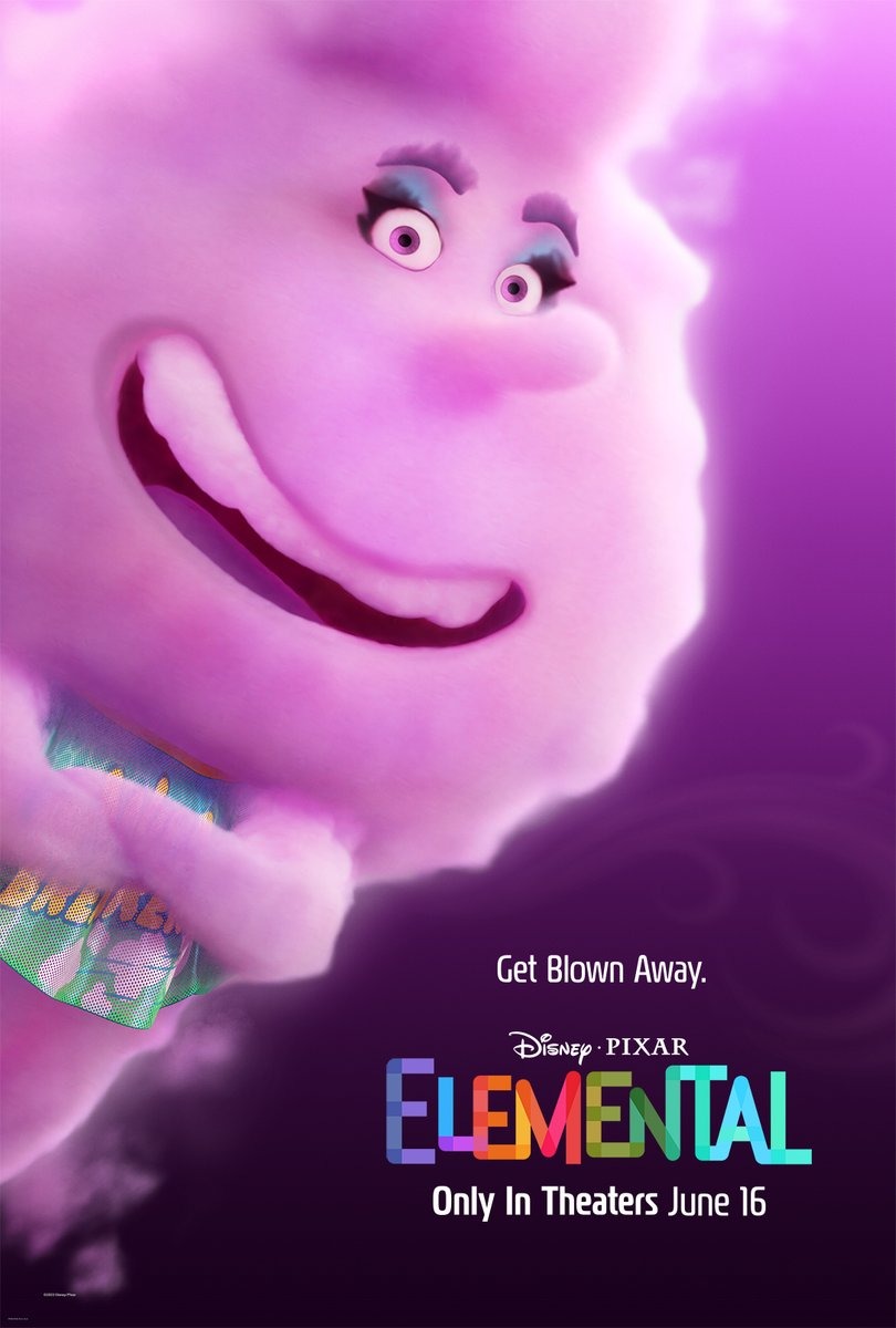 Elemental (2023) original theatrical movie poster - Advance Style C