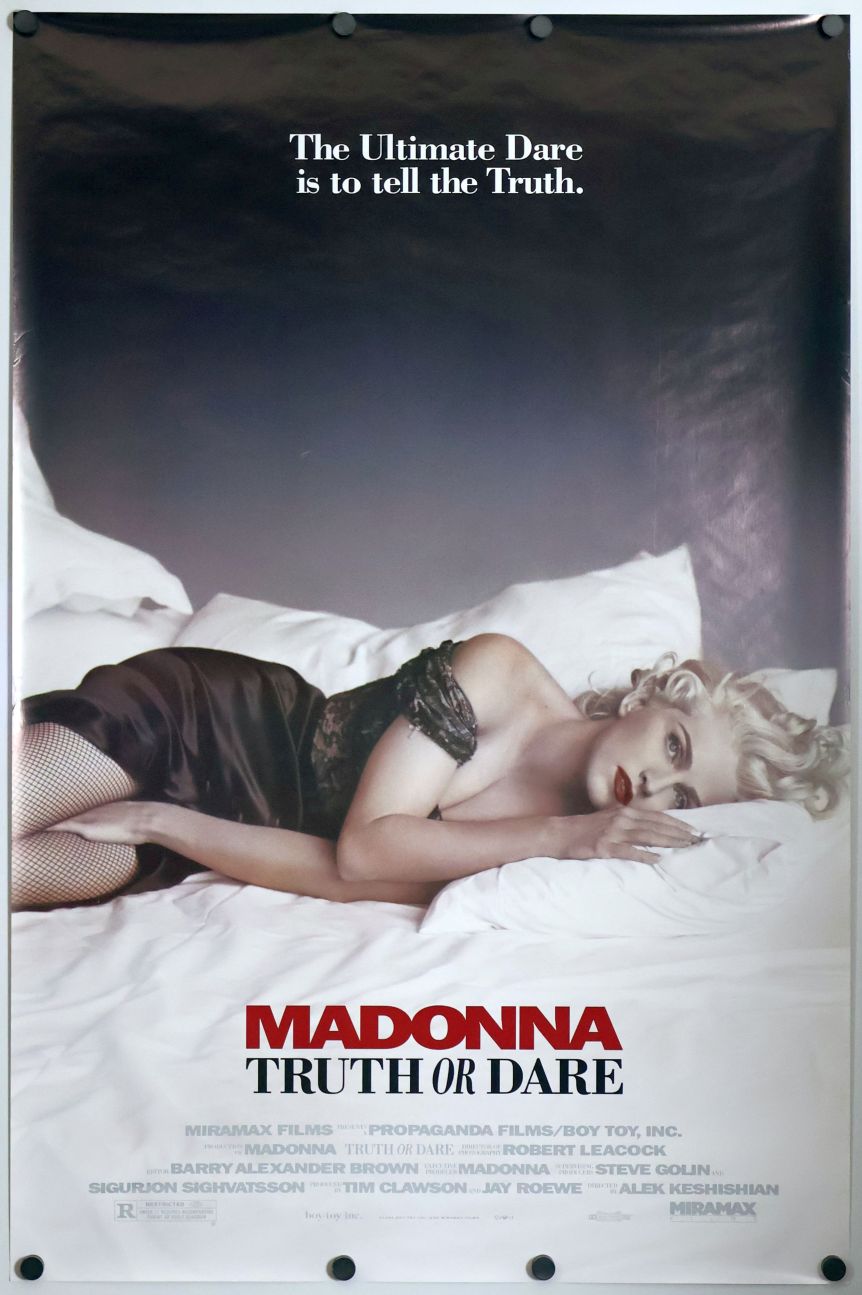 Madonna: Truth or Dare (1991) original theatrical movie poster - Final