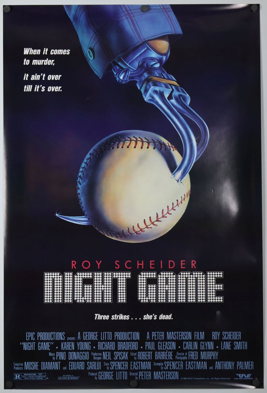 Night Game (1989) original theatrical movie poster - Final