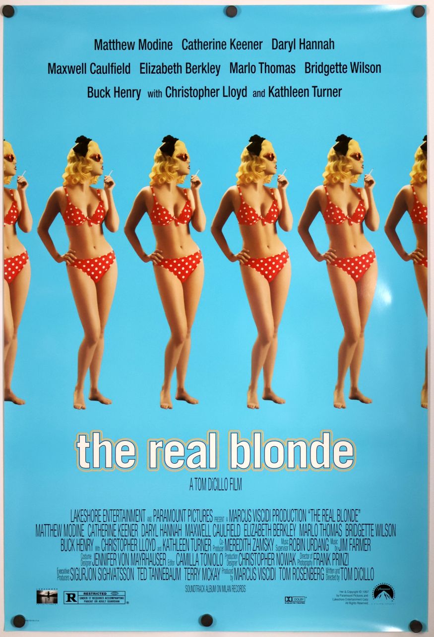 The Real Blonde (1998) original theatrical movie poster - Final