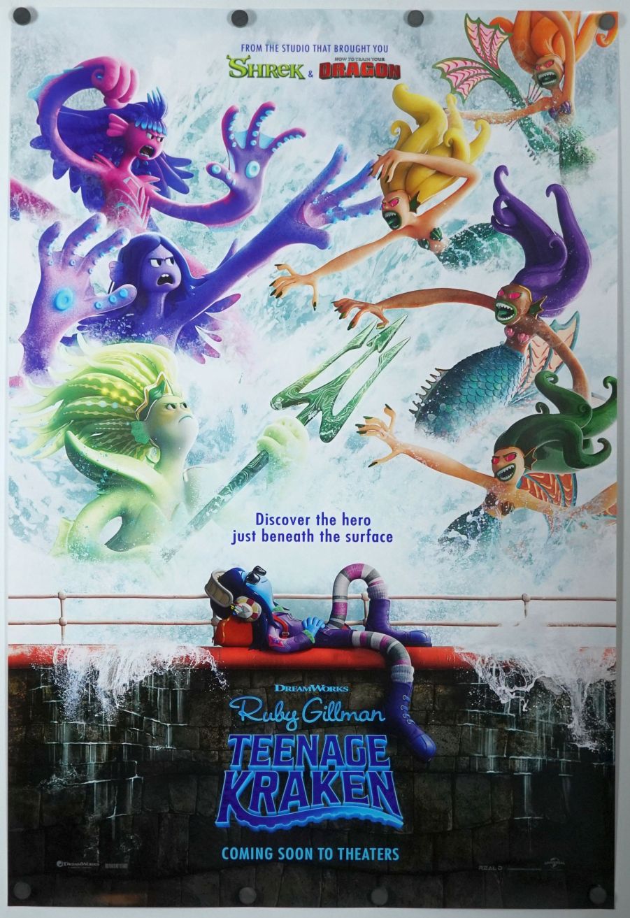 Ruby Gillman, Teenage Kraken (2023) original theatrical movie poster - Advance