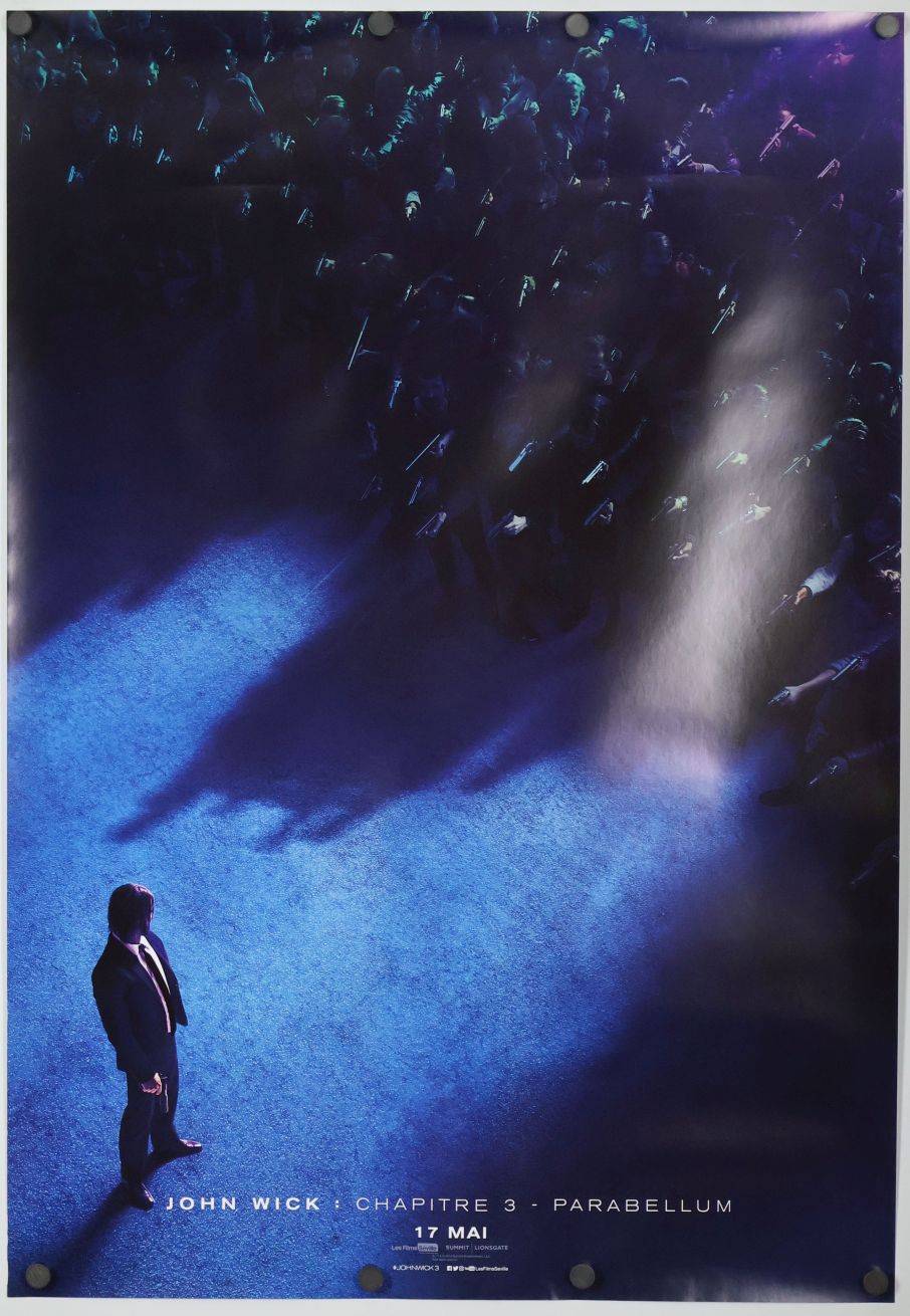 John Wick: Chapter 3 - Parabellum (2019) original theatrical movie poster - Advance - French Language