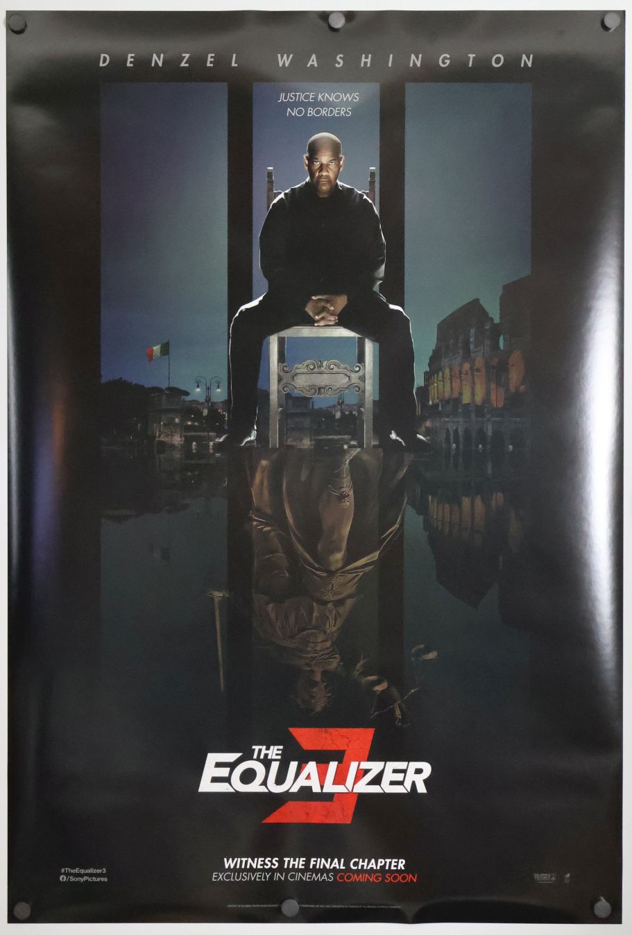 The Equalizer 3 (2023) original theatrical movie poster - International Advance