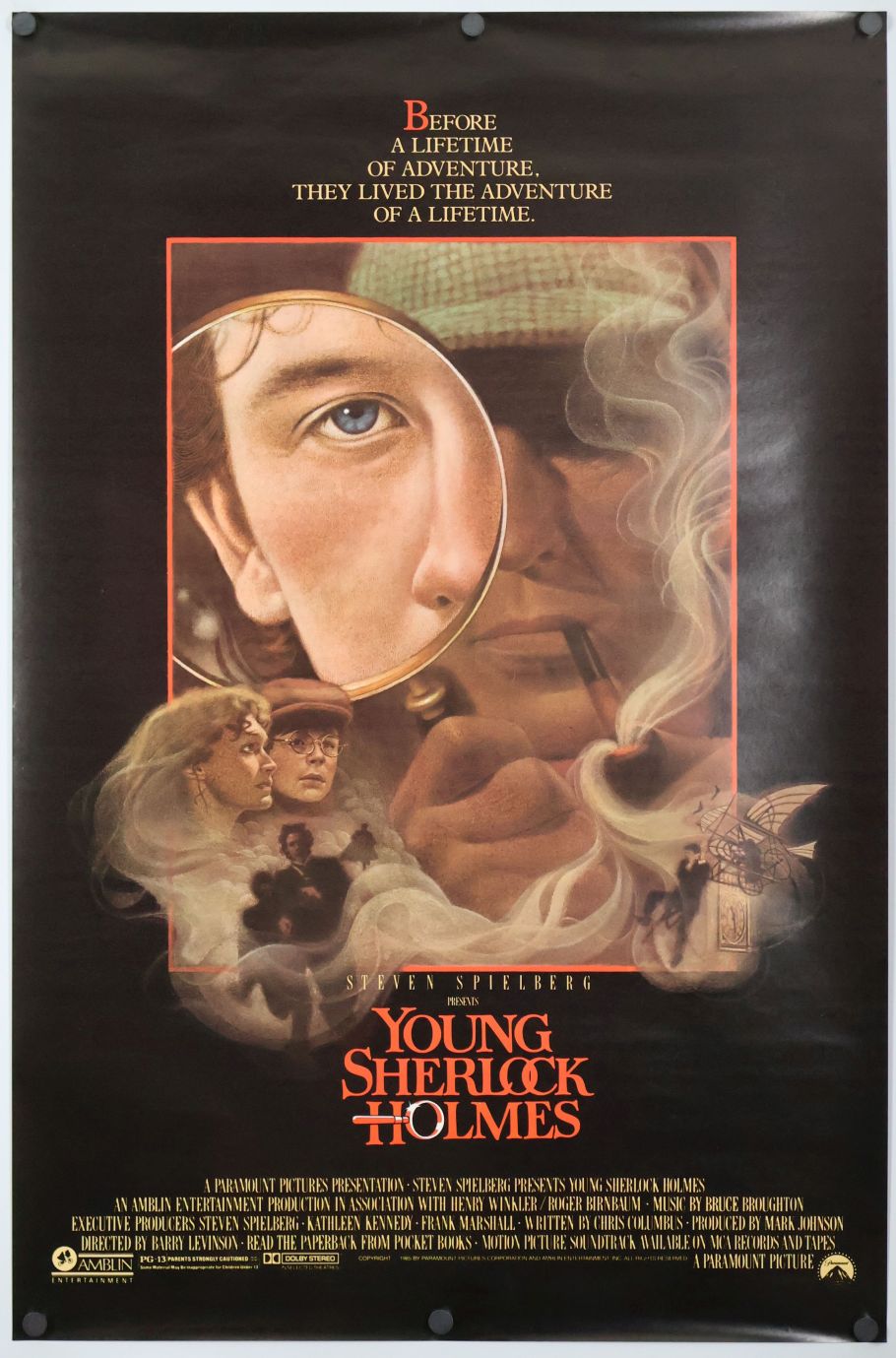 Young Sherlock Holmes (1985) original theatrical movie poster - Final