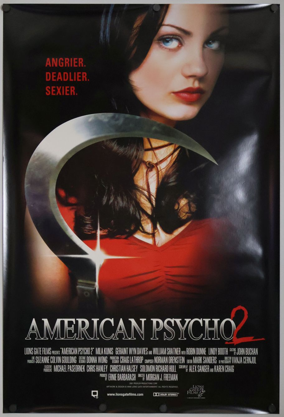 American Psycho II: All American Girl (2002) original theatrical movie poster - Final