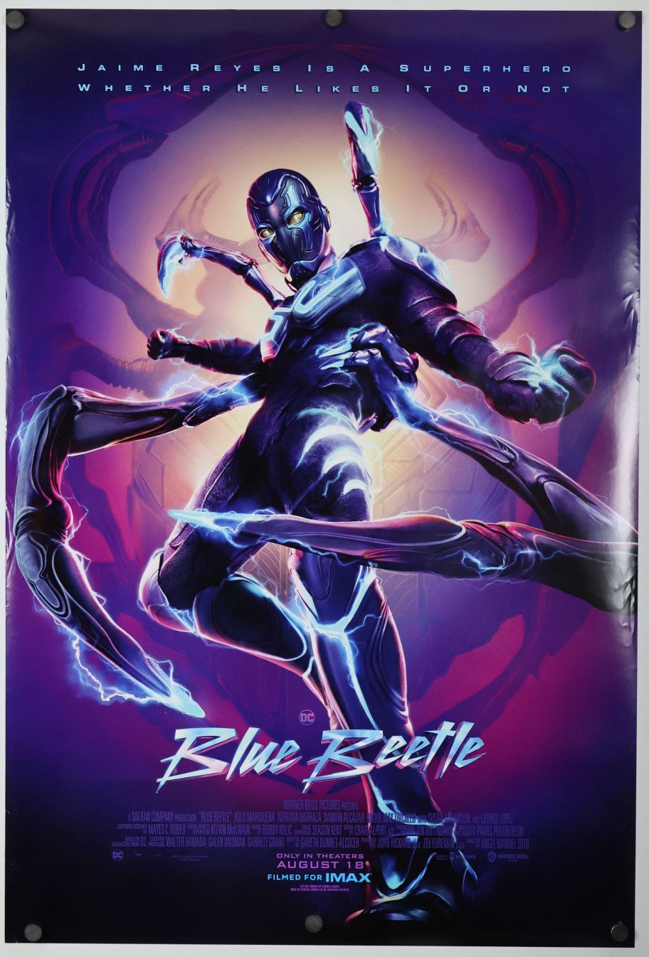 Blue Beetle (2023) original theatrical movie poster - Final