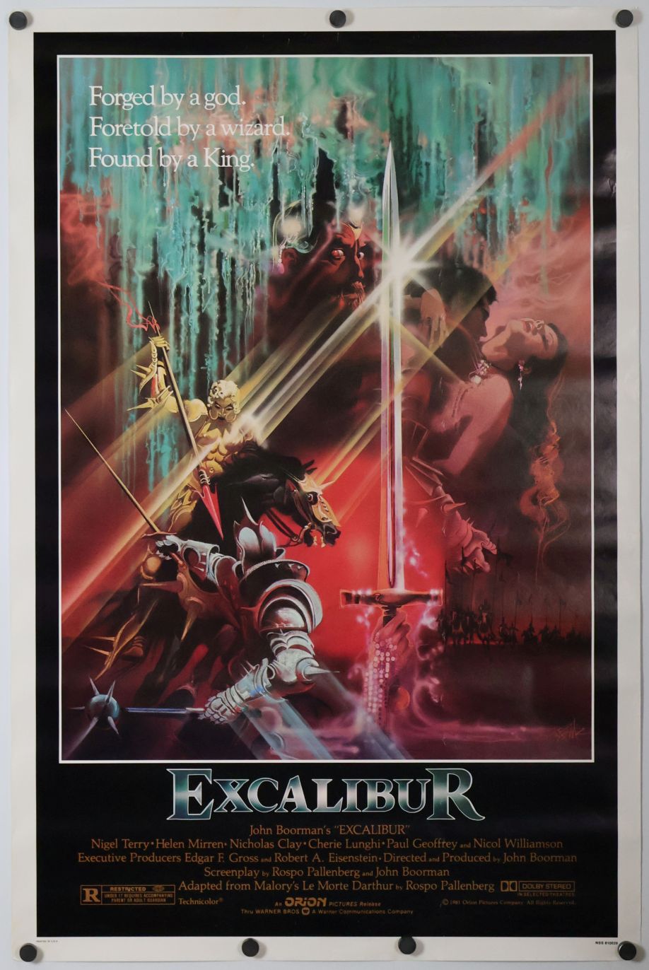 Excalibur (1981) original theatrical movie poster - Final