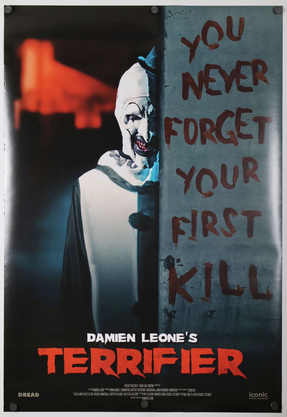 Terrifier (2023) original theatrical movie poster - Re-Release
