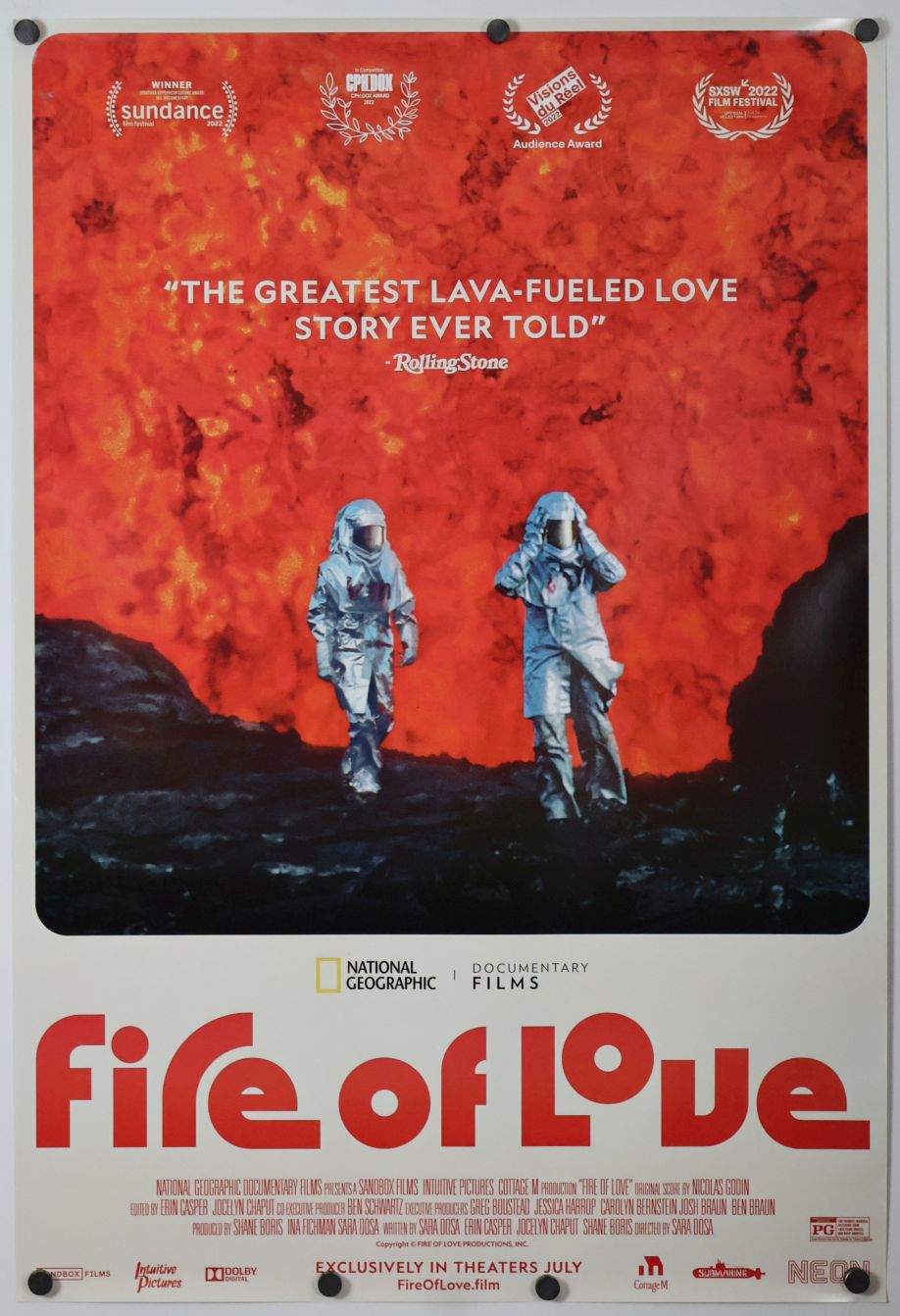 Fire of Love (2022) original theatrical movie poster - Final