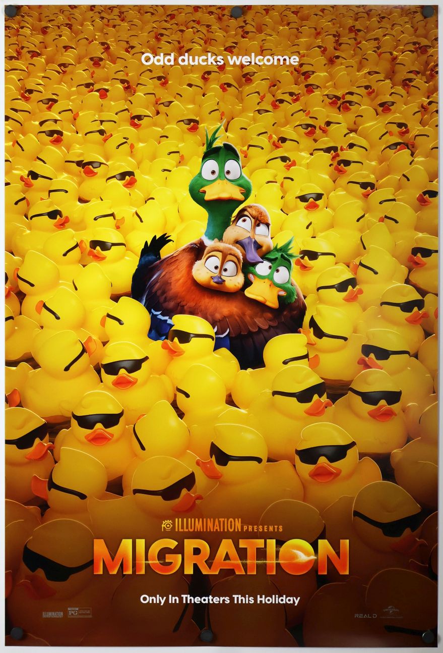 Migration (2023) original theatrical movie poster - Advance