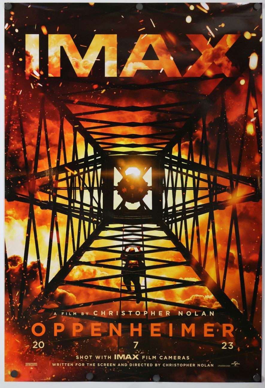 Oppenheimer (2023) original theatrical movie poster - International IMAX