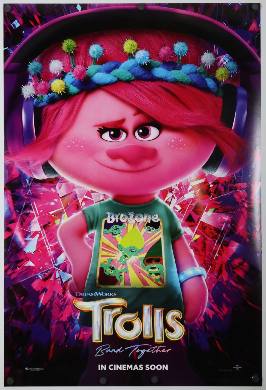 Trolls 3 (2023) original theatrical movie poster - International Style B