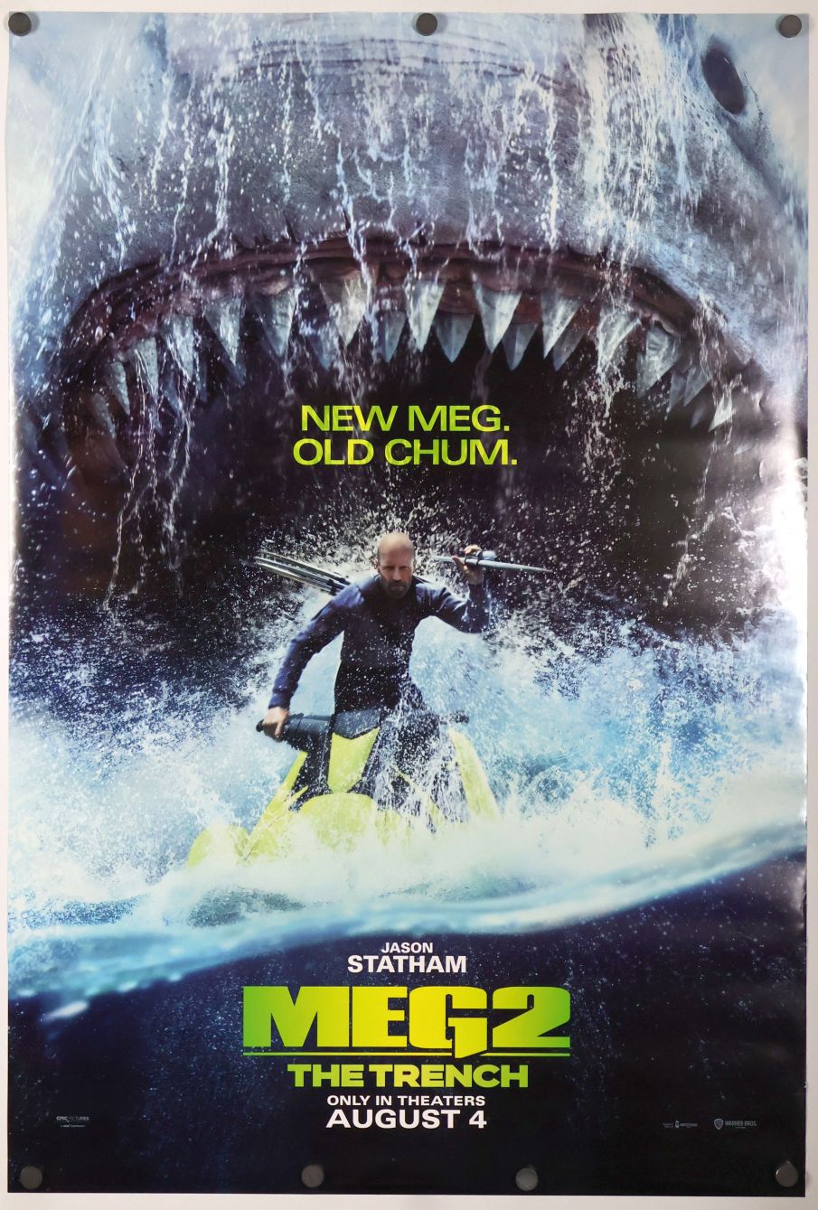 The Meg 2: The Trench (2023) original theatrical movie poster - Final