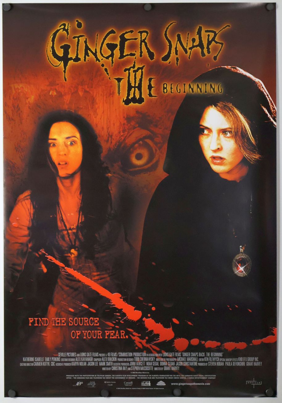 Ginger Snaps Back: The Beginning (2004) original theatrical movie poster - Final