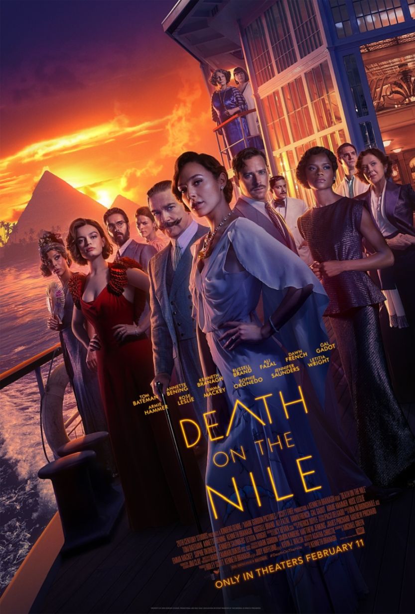 Death on the Nile (2022) original theatrical movie poster - Final