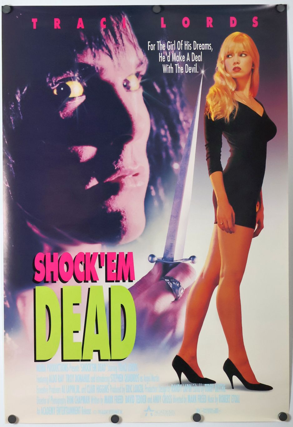 Shock 'Em Dead (1991) original theatrical movie poster - Video