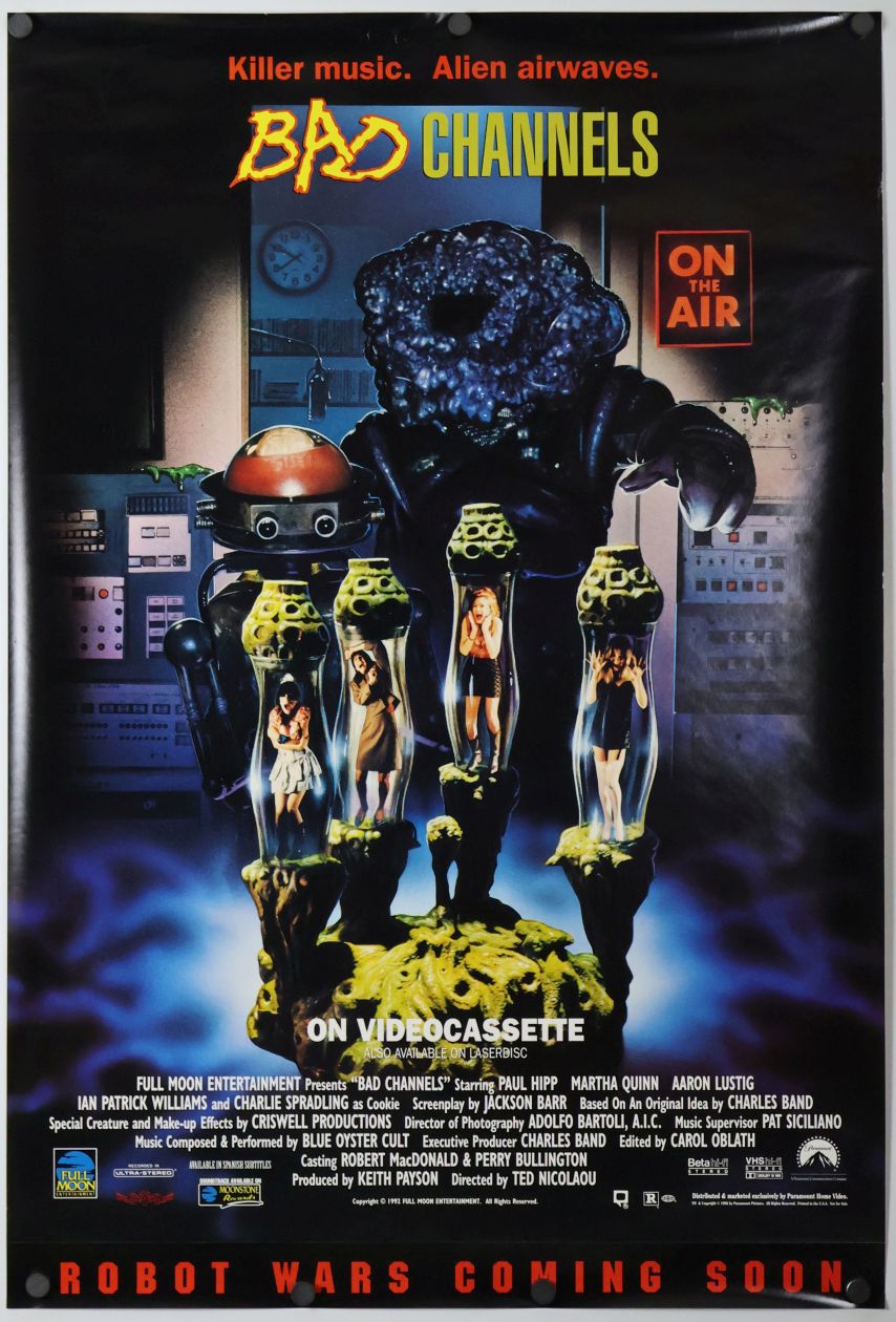 Bad Channels (1992) original theatrical movie poster - Video