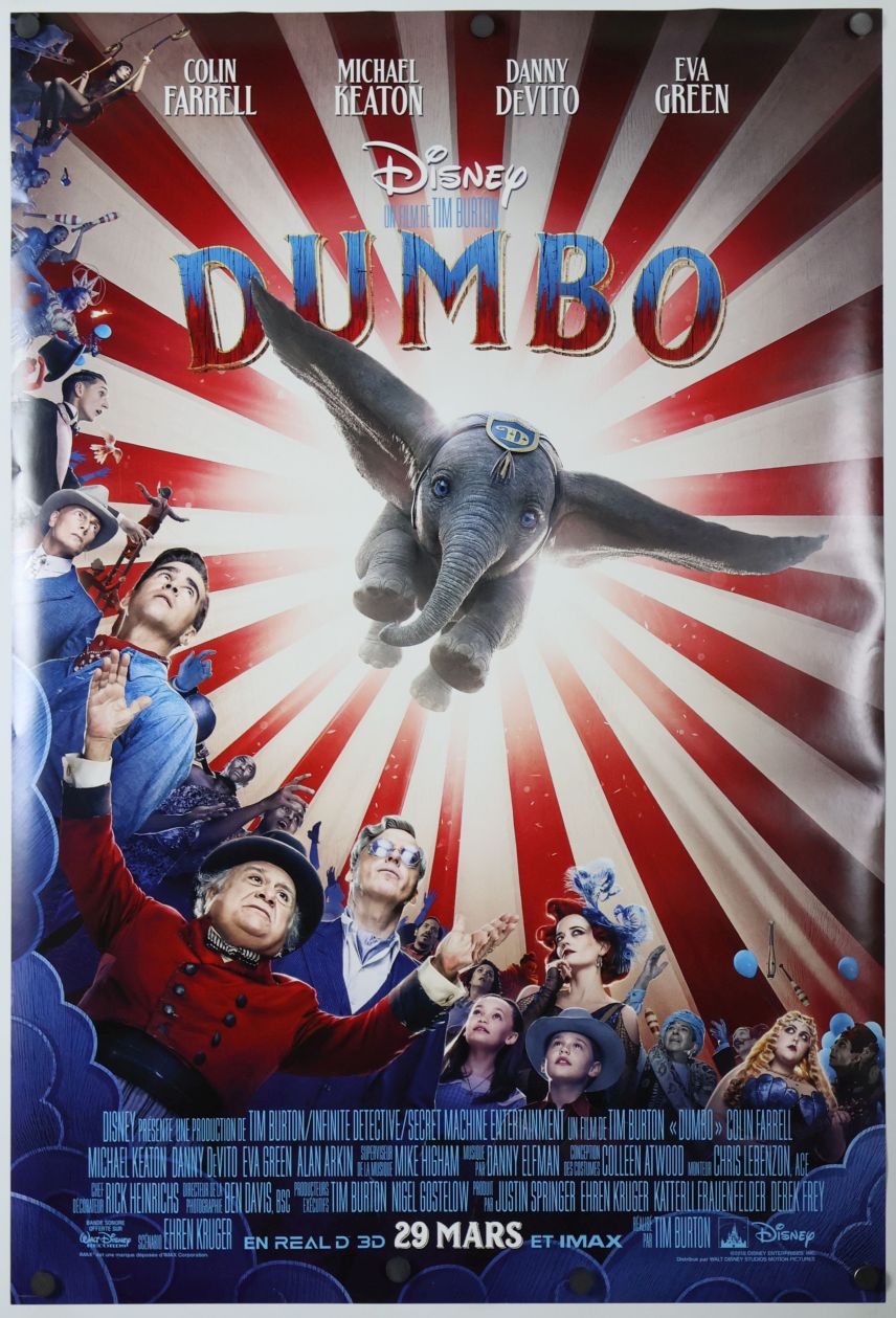 Dumbo (2019) original theatrical movie poster - Final - French Language
