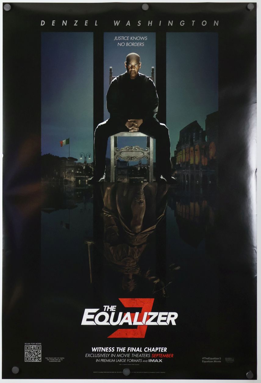 The Equalizer 3 (2023) original theatrical movie poster - Final