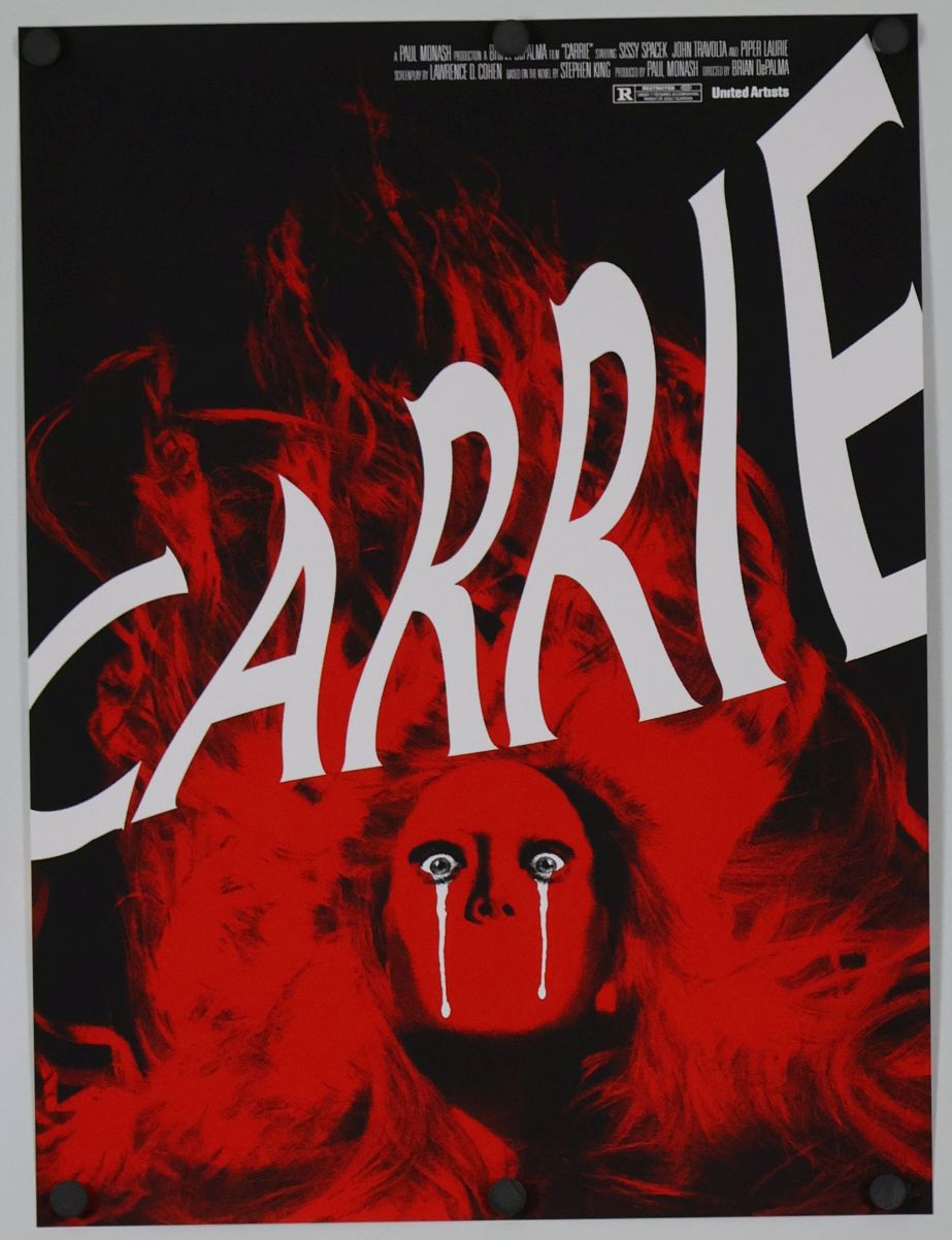 Carrie (1976) original theatrical movie poster - Silk Screen