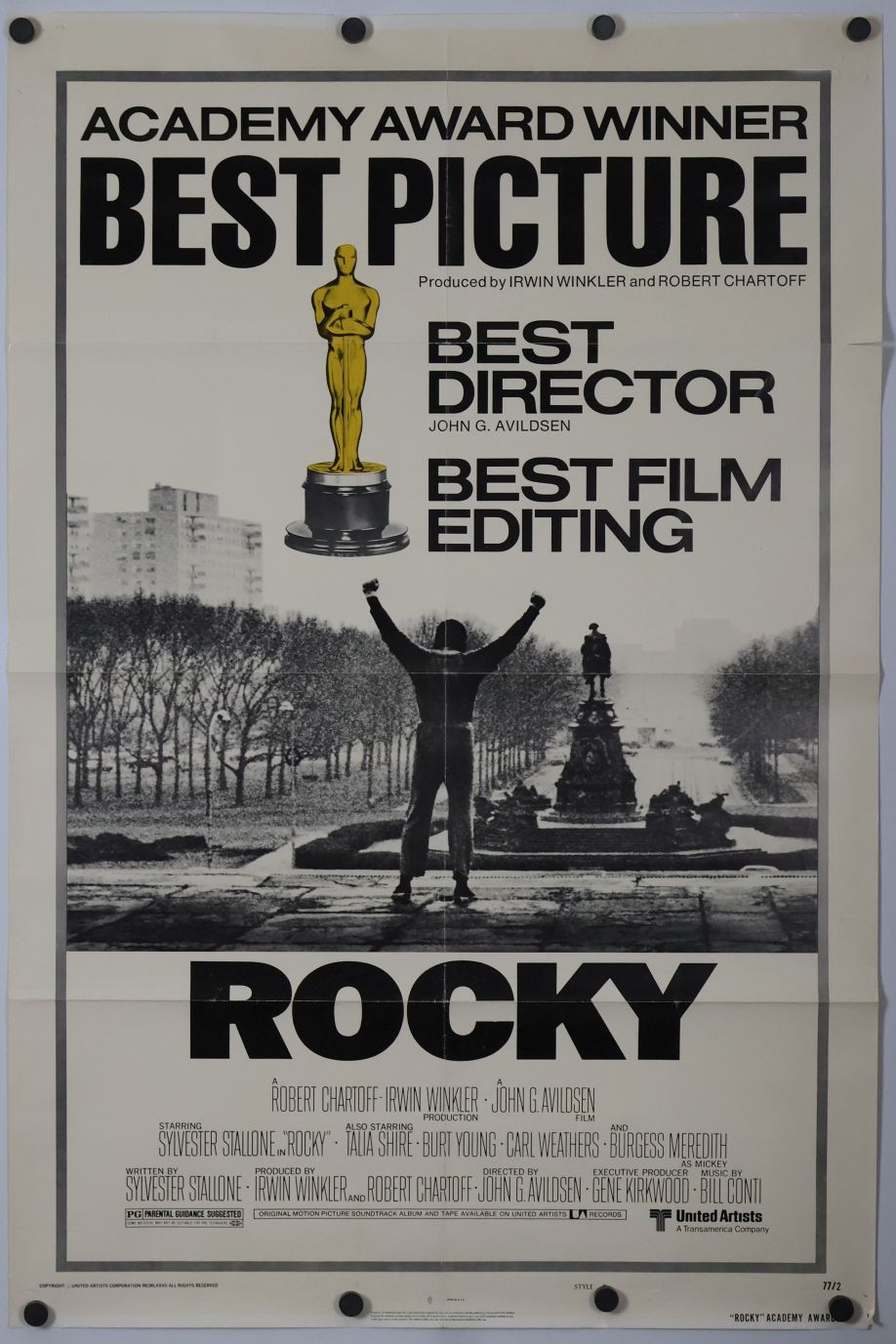 Rocky (1976) original theatrical movie poster - Awards Style