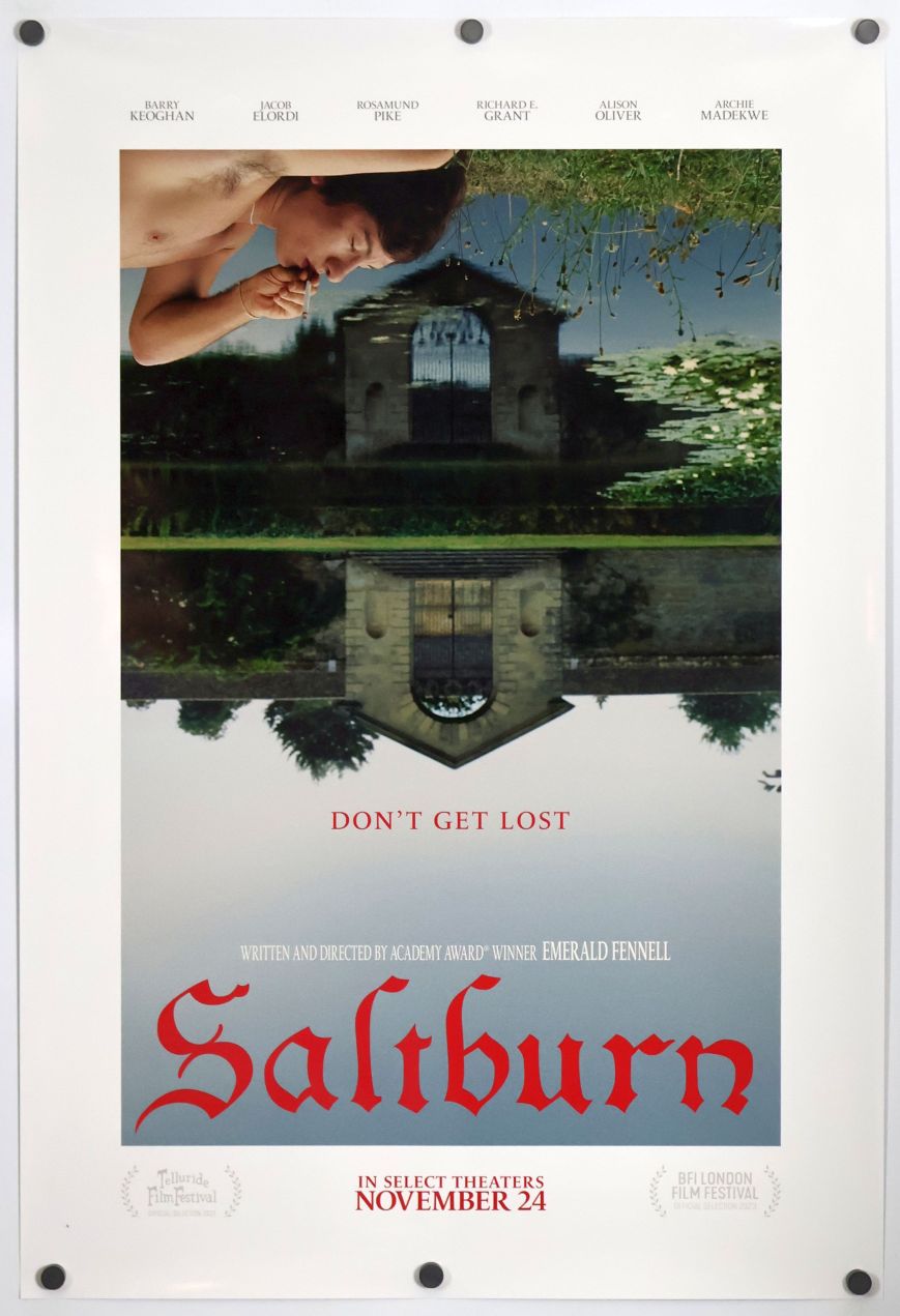 Saltburn (2023) original theatrical movie poster - Advance Style B