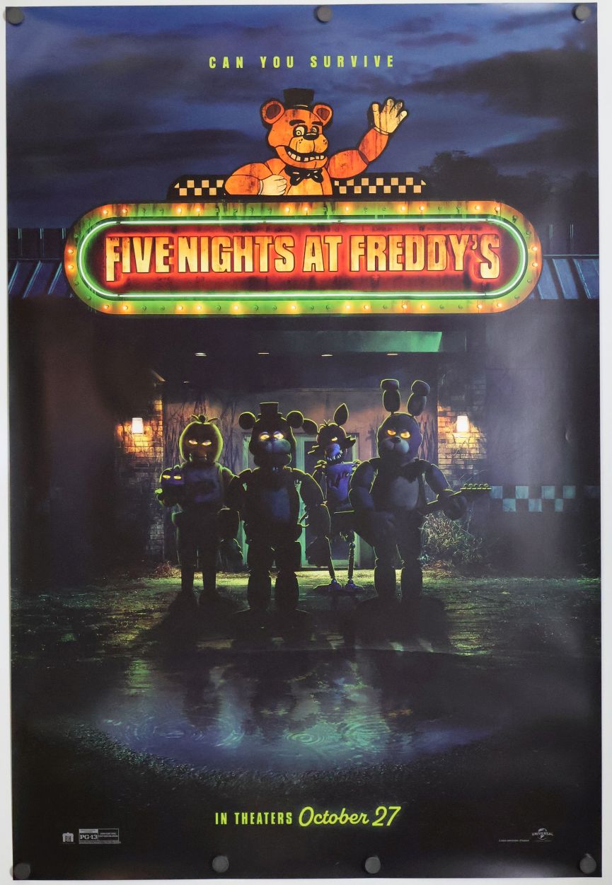 Five Nights at Freddy's (2023) original theatrical movie poster - Advance Style B