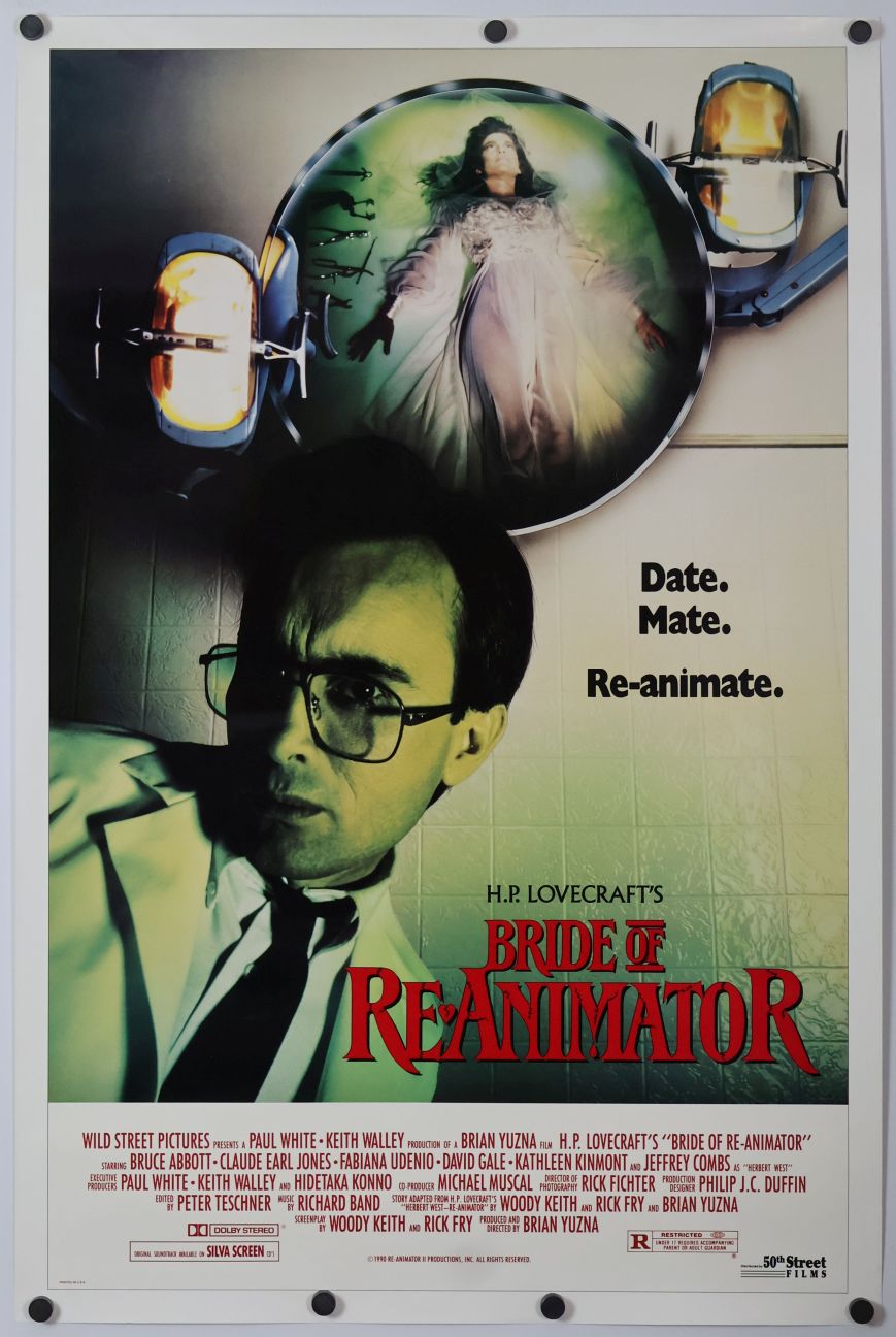 Bride of Re-Animator (1990) original theatrical movie poster - Final