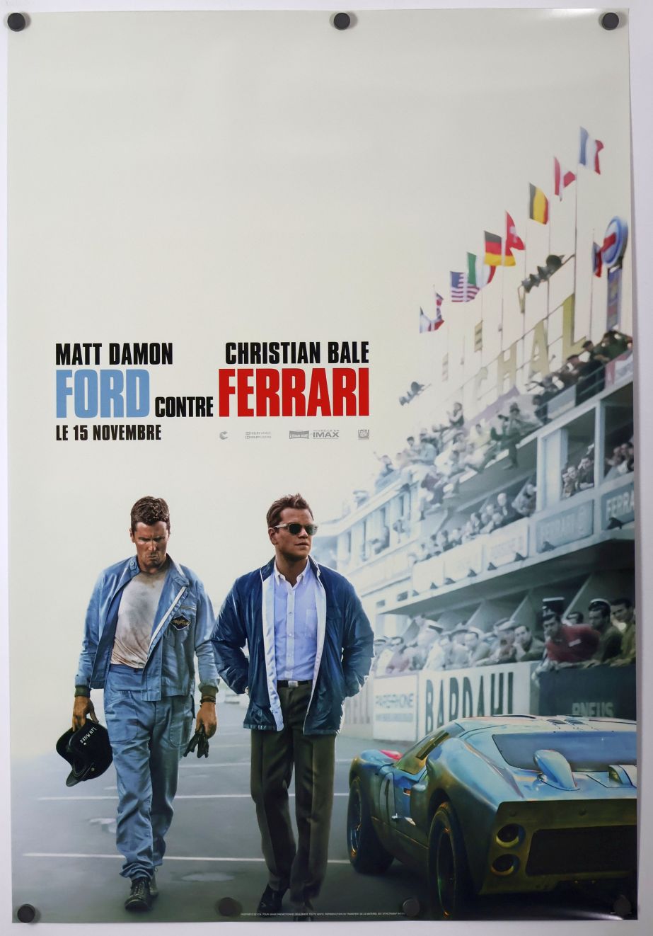 Ford v. Ferrari (2019) original theatrical movie poster - Final - French Language