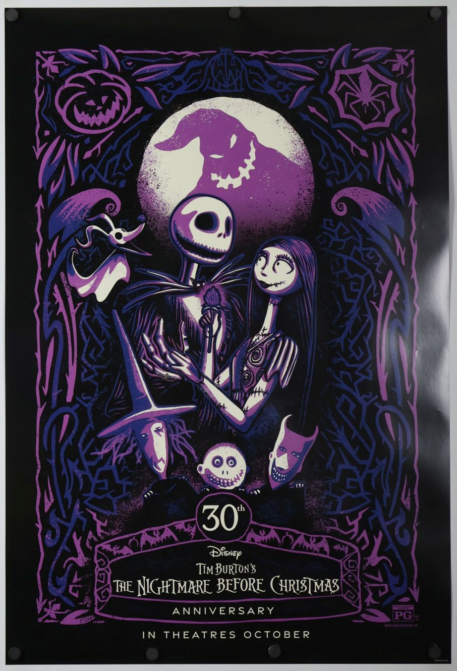 The Nightmare Before Christmas (2023) original theatrical movie poster - Rerelease Final
