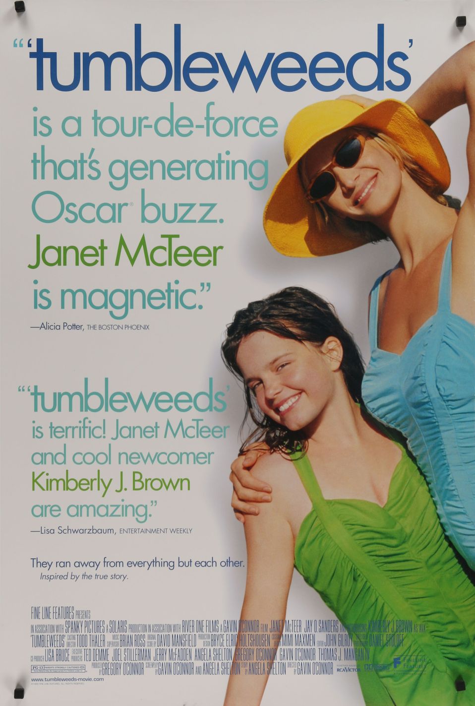 Tumbleweeds (1999) original theatrical movie poster - Final