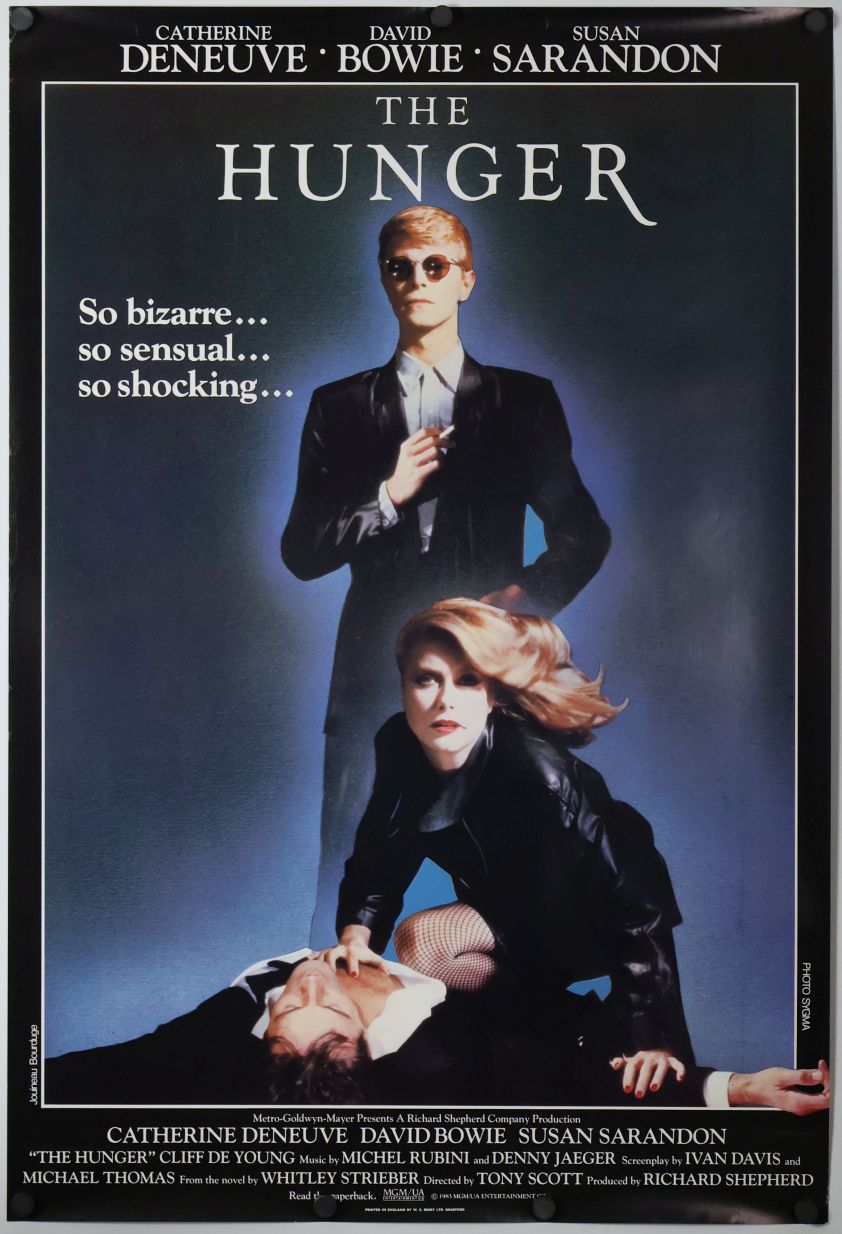 The Hunger (1983) original theatrical movie poster - International