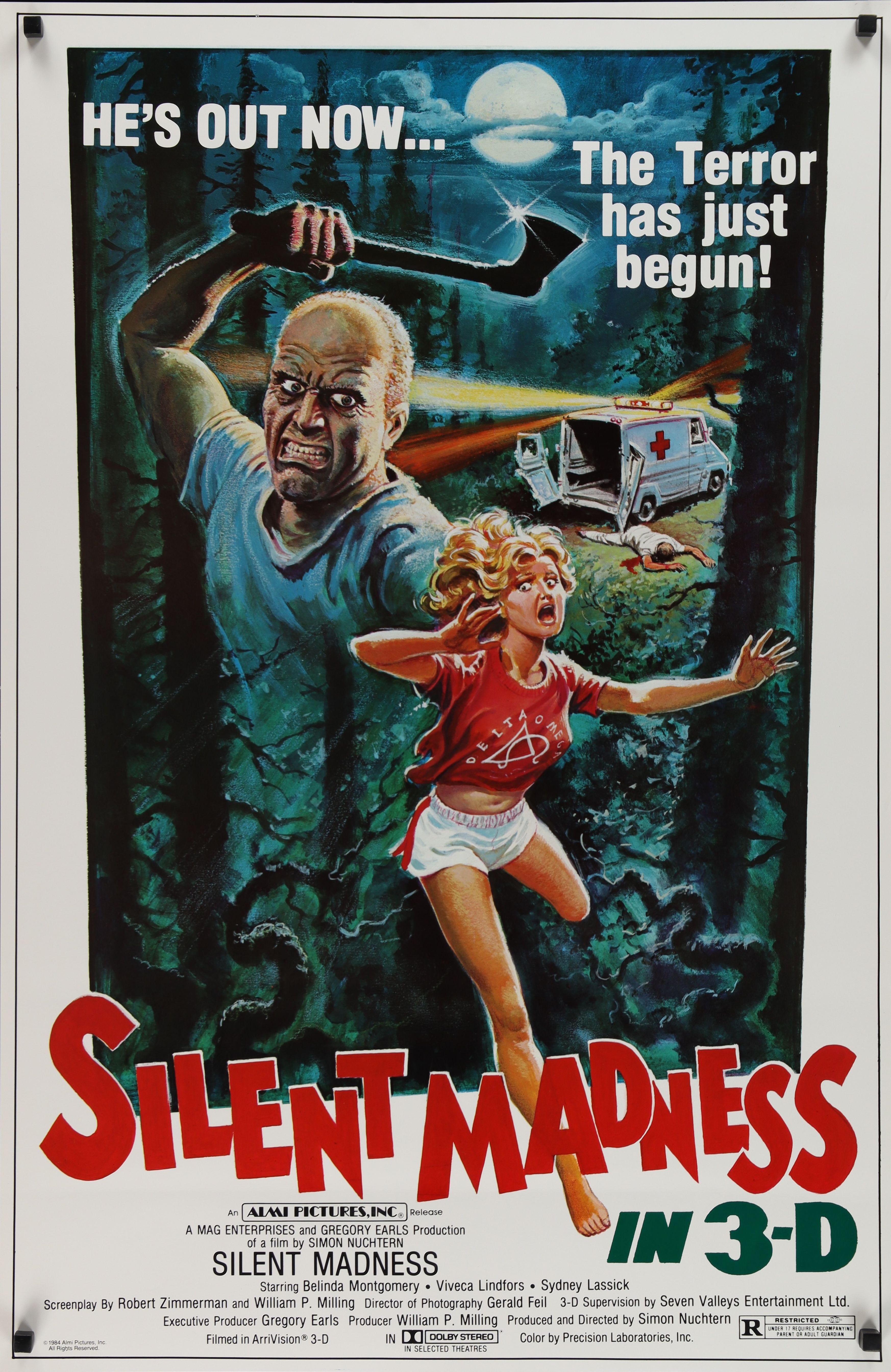 Silent Madness (1984) original theatrical movie poster - Final
