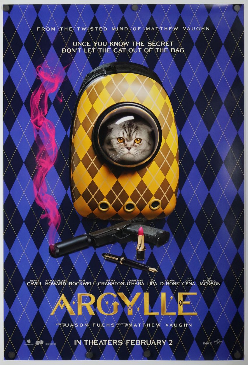 Argylle (2024) original theatrical movie poster - Advance
