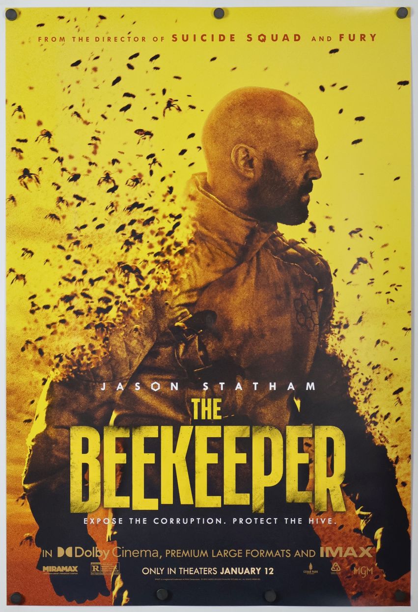 The Beekeeper (2024) original theatrical movie poster - Advance