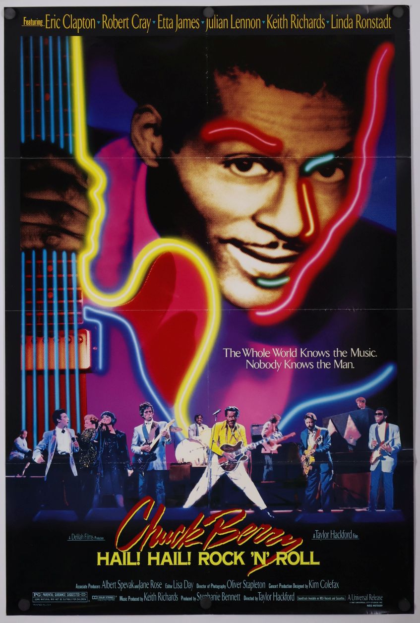 Chuck Berry: Hail! Hail! Rock 'n' Roll (1987) original theatrical movie poster - Final