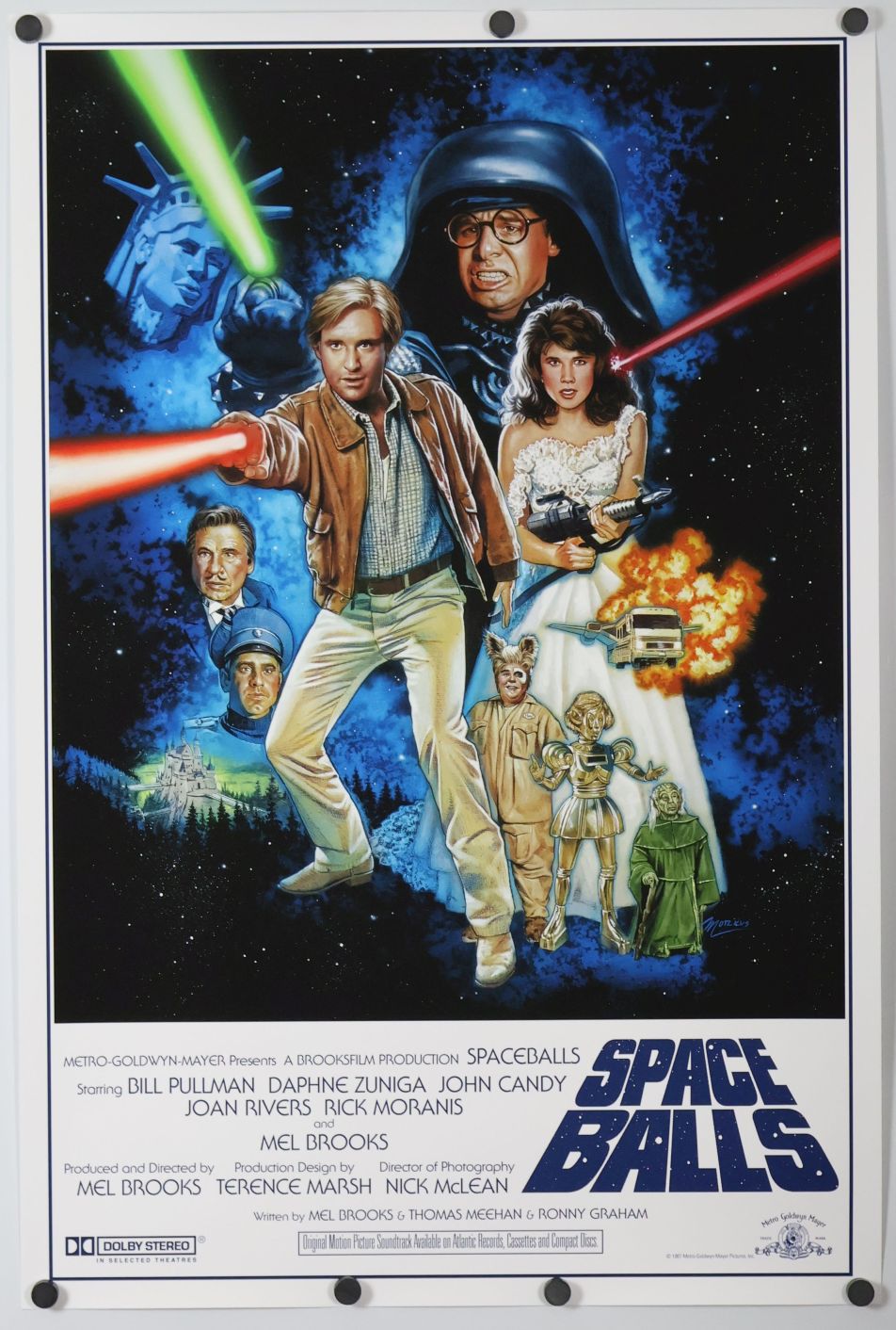 Spaceballs (1987) original theatrical movie poster - Silk Screen