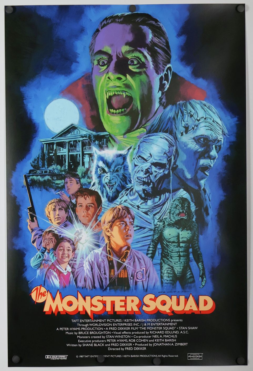 The Monster Squad (1987) original theatrical movie poster - Silk Screen