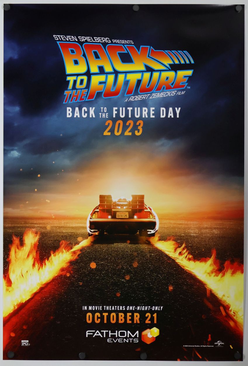Back to the Future (2023) original theatrical movie poster - Re-Release