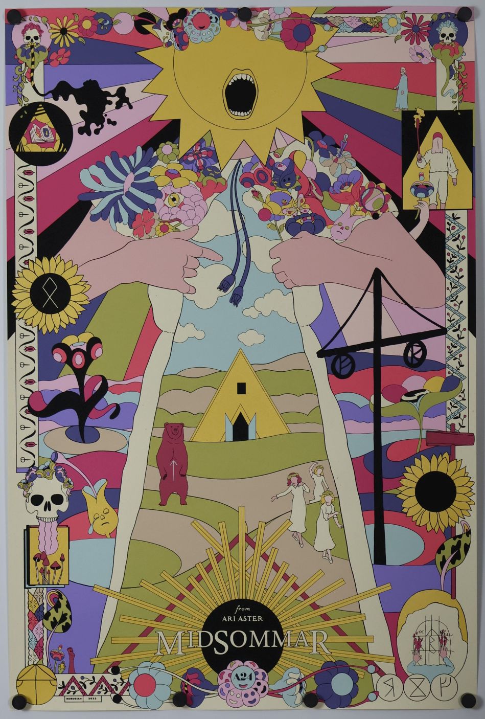 Midsommar (2019) original theatrical movie poster - Silk Screen Variant