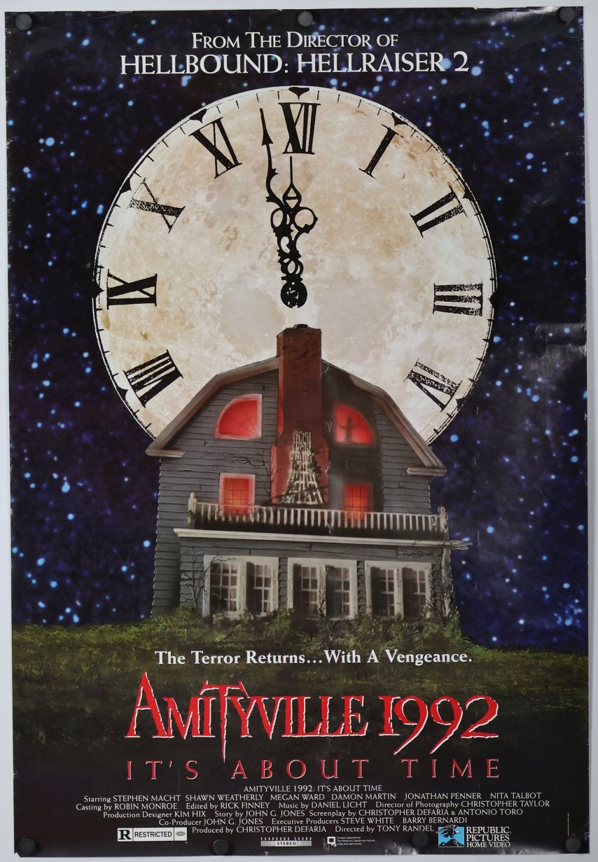 Amityville 1992: It's About Time (1992) original theatrical movie poster - Video