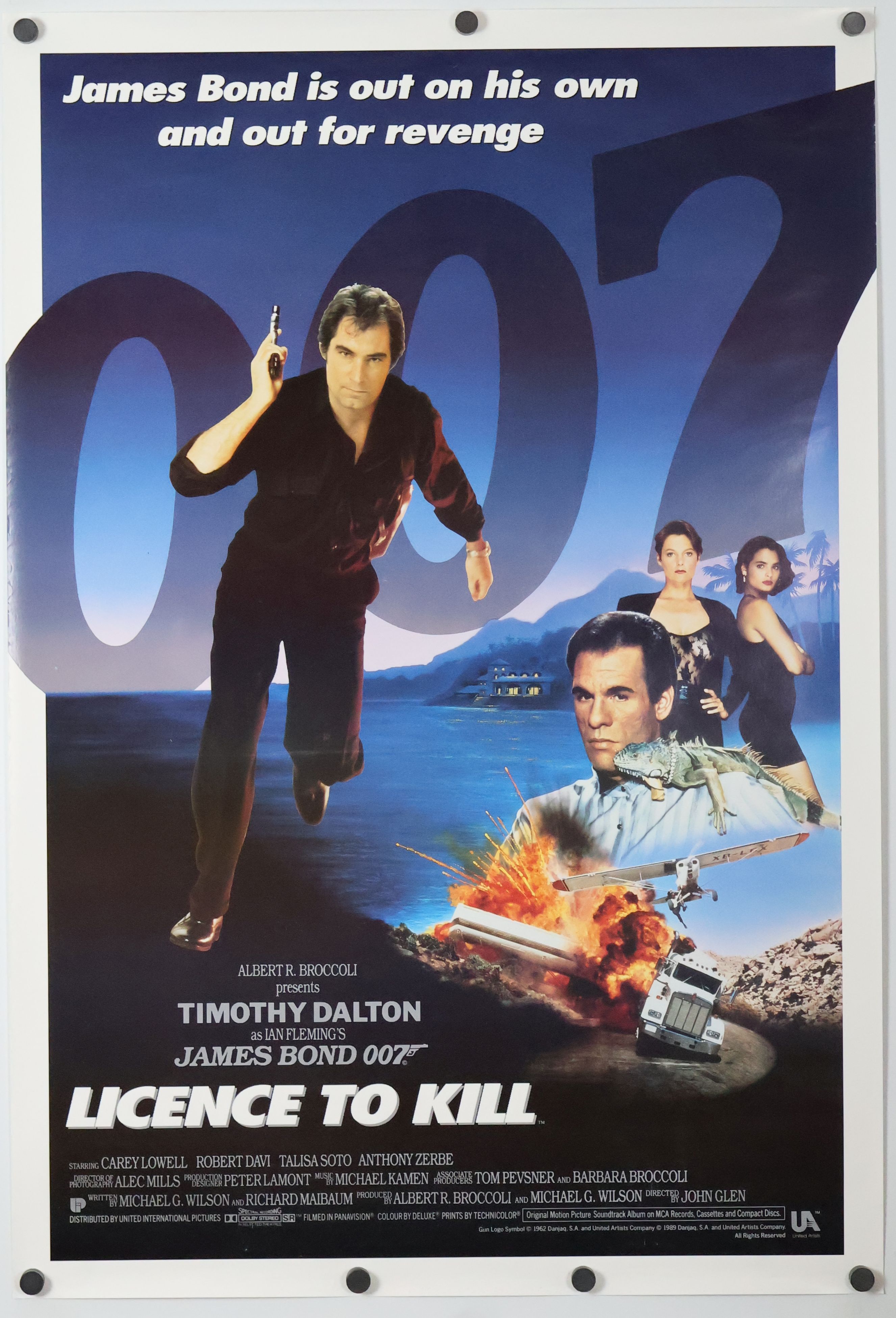 Licence to Kill (1989) original theatrical movie poster - International Final
