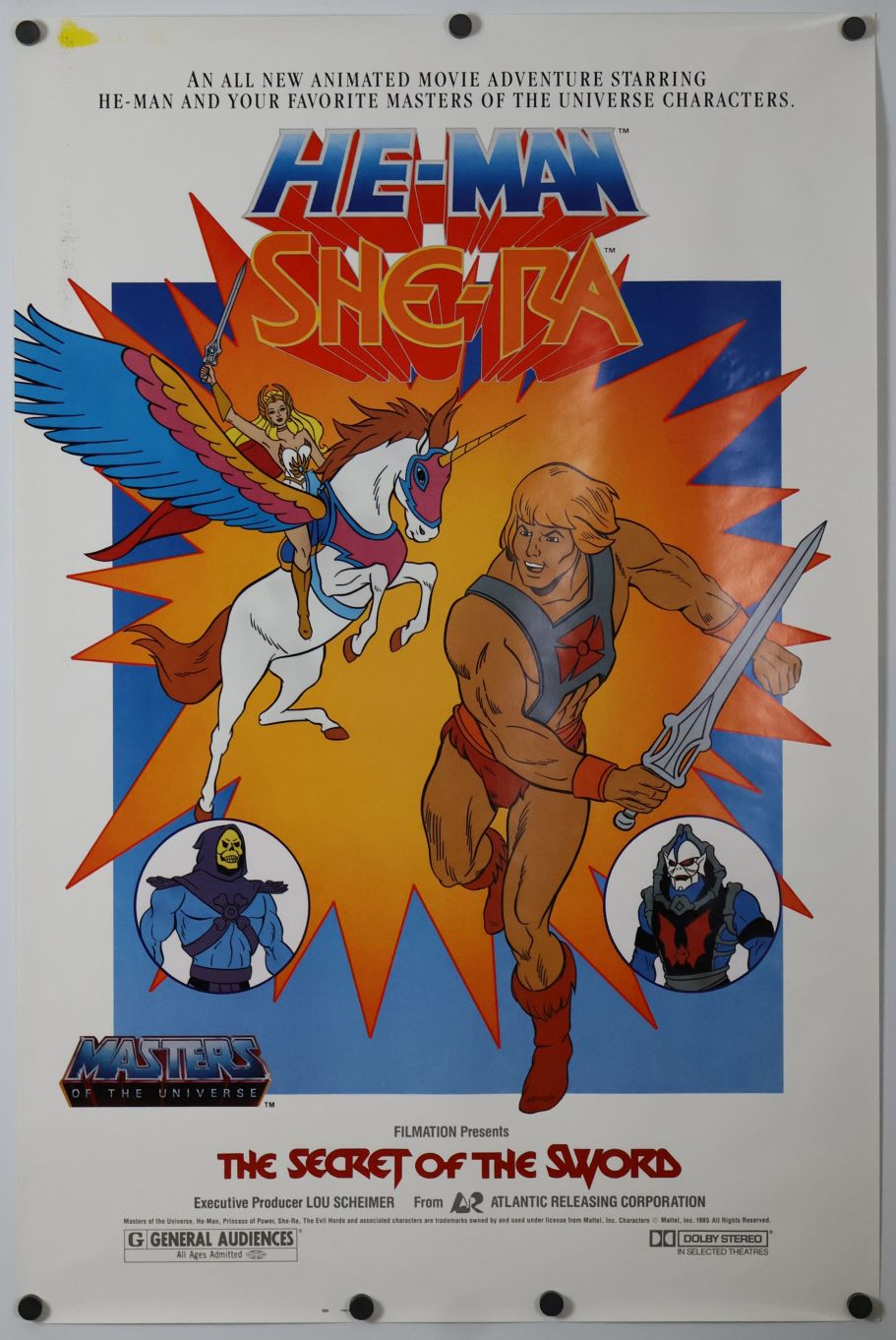 He-Man and She-Ra: The Secret of the Sword (1985) original theatrical movie poster - Final