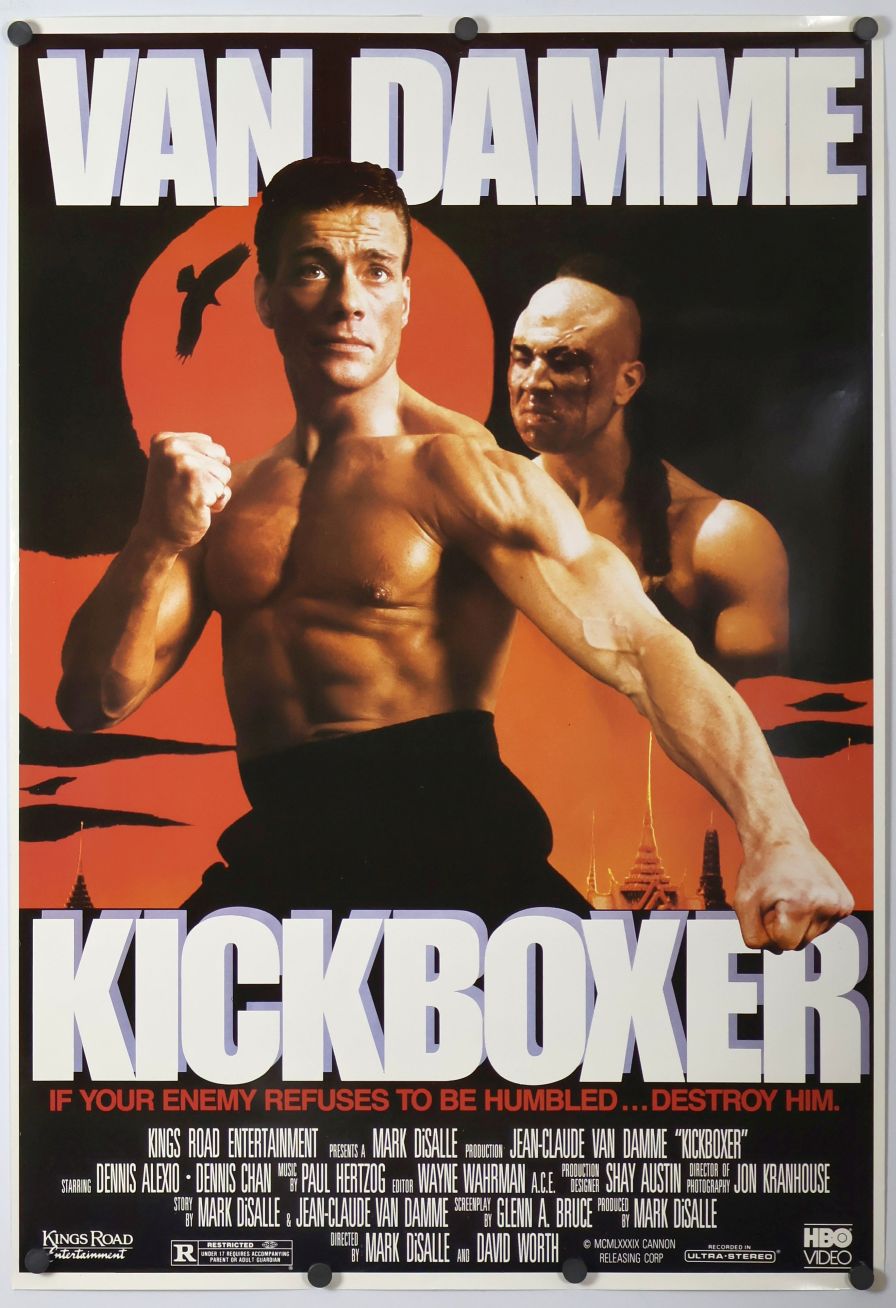 Kickboxer (1989) original theatrical movie poster - Video