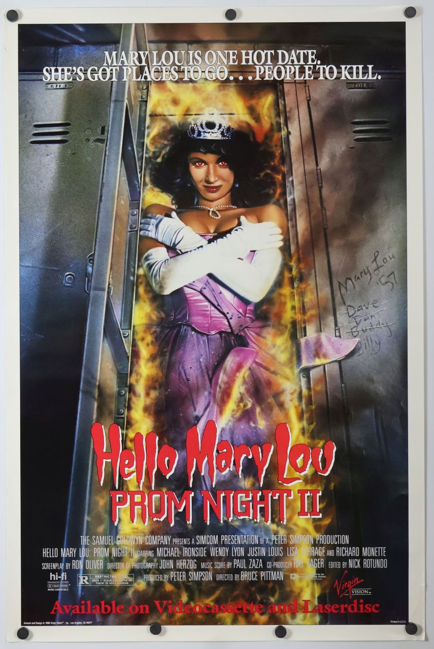 Prom Night II (1987) original theatrical movie poster - Video