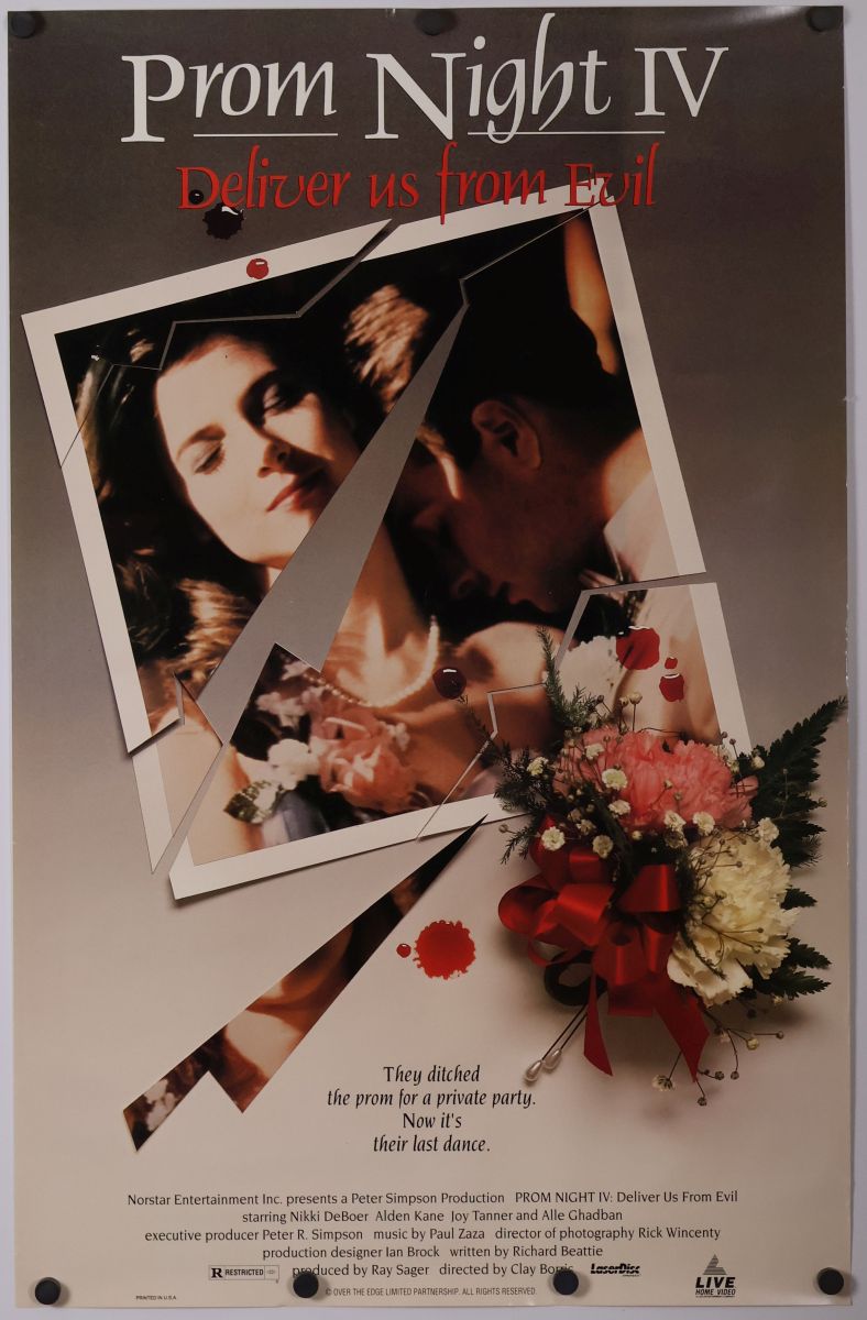 Prom Night IV: Deliver Us from Evil (1992) original theatrical movie poster - Video